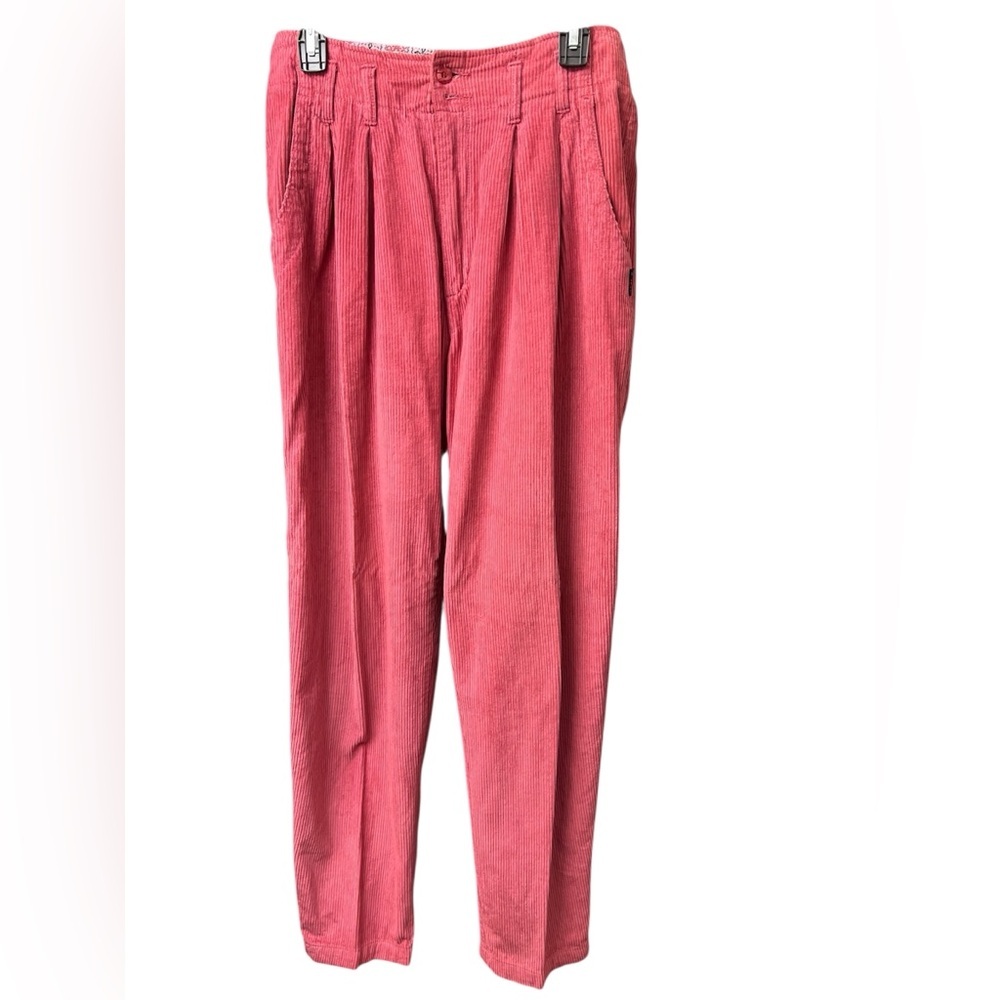 Vintage Paris sport club high waist tapered mom corduroy pants size 9
